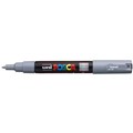 POSCA PAINT MARKER PC1M UNIBALL EXTRA FINE BULLET TIP NO 61 07MM SLATE GREY