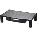 MONITOR STAND  RISER EXTRA WIDE INITIATIVE WITH DRAWER BLACK
