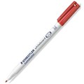 WHITEBOARD MARKER STAEDTLER 301 LUMOCOLOR DRYSAFE 10MM BULLET RED