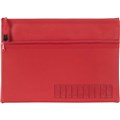 PENCIL CASE CELCO 2 ZIPS WITH NAME 350MM X 180MM RED
