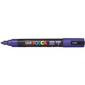 POSCA PAINT MARKER PC5M UNIBALL MEDIUM BULLET TIP NO 10 25MM METALLIC PRUSSIAN BLUE