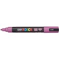 POSCA PAINT MARKER PC5M UNIBALL MEDIUM BULLET TIP NO 57 25MM RASPBERRY