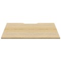 DELUXE RAPID INFINITY SCALLOPED DESK TOP ONLY 1200 X 750 NATURAL OAK