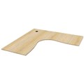 DELUXE RAPID INFINITY CORNER WORKSTATION DESK TOP ONLY 1800 X 1800 X 750 NATURAL OAK