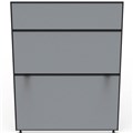 DIVIDER PARTITION SCREEN RAPIDLINE SHUSH30 1200H X 1500MMW GREYBLACK