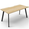 RAPIDLINE ETERNITY WORKSTATION 1 PERSON 1800 X 750MM NATURAL OAK  BLACK