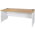 OXLEY DESK 1800 X 750 X 730MM OAK  WHITE