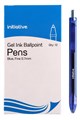 INITIATIVE GEL INK RETRACTABLE BALLPOINT PEN 07MM BLUE 12PK