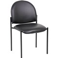 YS DESIGN YS11B VISITORS CHAIR BLACK PU WITHOUT ARMS