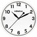 CLOCK WALL INITIATIVE 224MM WHITE