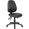 YS DESIGN 08 TYPIST CHAIR HIGH BACK PU BLACK