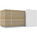 COUNTER RECEPTION DESK RAPIDLINE SEMPRE NATURAL OAKWHITE