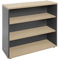 BOOKCASE SHELVING RAPID WORKER 2 SHELF 900MM X 315MM X 900MM OAK  IRONSTONE
