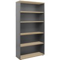BOOKCASE SHELVING RAPID WORKER 4 SHELF 900 X 315 X 1800MM OAKIRONSTONE