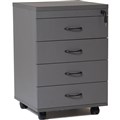 PEDESTAL DRAWER MOBILE RAPID WORKER 4 DRAWERS LOCKABLE 690 X 465 X 447MM IRONSTONE
