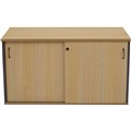 CREDENZA CUPBOARD CABINET RAPID WORKER RAPID WORKER SLIDING DOOR 1200 X 450MM OAKIRONSTONE
