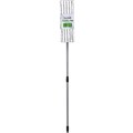 MOP MICROFIBRE FLAT MOP WITH TELESCOPIC HANDLE 1200MM WHITE  GREEN