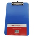 CLIPBOARD A4 WITH METAL CLIP BLUE