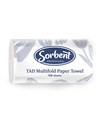 SLIMFOLD SLIM FOLD MULTIFOLD HAND TOWEL SORBENT 25412 230X240MM 150 SHEETS 20PK