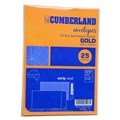 ENVELOPES C5 CUMBERLAND POCKET PLAINFACE STRIP SEAL 85GSM 162MM X 229MM GOLD 25PK