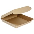 PIZZA BOX CLAM 7 175MM X 175MM X 47MM KRAFT BROWN 250PK