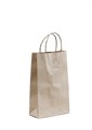 BROWN PAPER BAG WITH TWISTED PAPER HANDLE BABY 265MM X 160MM 70MM GUSSET EACH50 PACK500