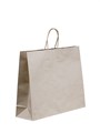 BROWN PAPER BAG WITH TWISTED PAPER HANDLE BOUTIQUE 400MM X 450MM 160MM GUSSET EACH50 PACK250 