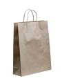 BROWN PAPER BAG WITH TWISTED PAPER HANDLE MIDI 420MM X 320MM 110MM GUSSET EACH50 PACK250