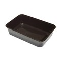 CONTAINER RECTANGLE MICROWAVABLE PP 650ML BLACK 500PK