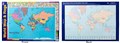 POSTER WORLD MAP DOUBLE SIDED WALL CHART