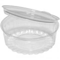 BOWL CLEAR FOOD SALAD HINGED FLAT LID 227ML 8OZ  EACH50 PACK250