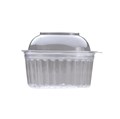 BOWL CLEAR FOOD SALAD HINGED DOME LID 16OZ 455ML EACH50 PACK250
