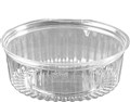 BOWL CLEAR FOOD SALAD HINGED FLAT LID 24OZ 682ML EACH50 PACK150