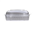 BOWL CLEAR FOOD SALAD HINGED DOME LID 32OZ 150PK