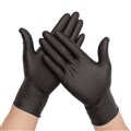GLOVES NITRILE POWDER FREE MEDIUM BLACK EACH100 PACK1000