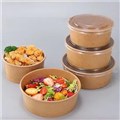 FOOD BOWL ROUND CONTAINER BOARD WITH PE LINING 150MM X 128MM X 60MM 750ML KRAFT BROWN EACH50 PACK400
