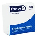 NAPKINS LUNCH 2PLY 300MM X 300MM WHITE 2000PK