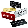 MTO NAME BADGE CUSTOM MADE TO ORDER ACRYLIC MAX 2 LINES NB2 PIN  CLIP OR MAGNETIC BACK 72MM X 22MM