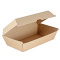 HOT DOG CLAM BOARD 230MM X 90MM X 75MM BROWN KRAFT EACH50PK PACK 200PK