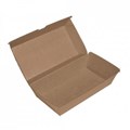 SNACK BOX LARGE CLAM BOARD 205MM X 107MM X 77MM BROWN KRAFT EACH50 PACK200