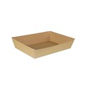 TRAY NO 4 OPEN BOARD KRAFT BROWN 152MM X 225MM X 45MM EACH25 PACK250