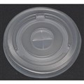 FLAT LID TO SUIT 7OZ 8OZ 10OZ PLASTIC CLEAR CUPS STRAW SLOT EACH50 PACK1000