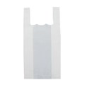 BAG SMALL SINGLET REUSABLE 38 MICRON NO PRINT 400MM X 200MM  100MM SIDE GUSSET WHITE 1500PK