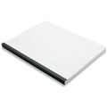 BINDING COVER THERMAL LEATHERGRAIN A4 4MM BLACK KENDAL BACK  CLEAR FRONT 100PK