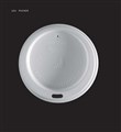 LIDS TO SUIT VISION ART SERIES COFFEE CUPS CUPS 8OZ  12OZ  16OZ PLA COATED LID BOARD WHITE WITH PRINTING 1000PK
