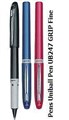 PEN UNIBALL UB247 ROLLERBALL GRIP LIQUID INK 05MM RED 12PK