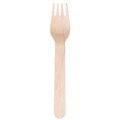 CUTLERY WOODEN BAMBOO FORKS 160MM 100PK