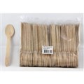 CUTLERY WOODEN BAMBOO DESSERT SPOONS 160MM 100PK