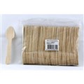 CUTLERY WOODEN BAMBOO TEASPOON 110MM 100PK