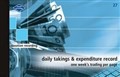 ACCOUNT BOOK DAILY TAKINGS  EXPENDITURE RECORD ZIONS NO 27